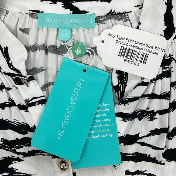 NWT Melissa Odabash Amy Tiger Print Dress Long Sleeve Cover Up Shirt Sz XS - Picture 9 of 14